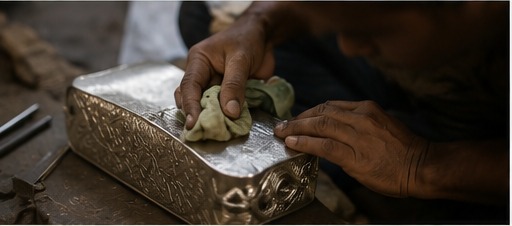 The object is finished until texture, relief and light find balance.